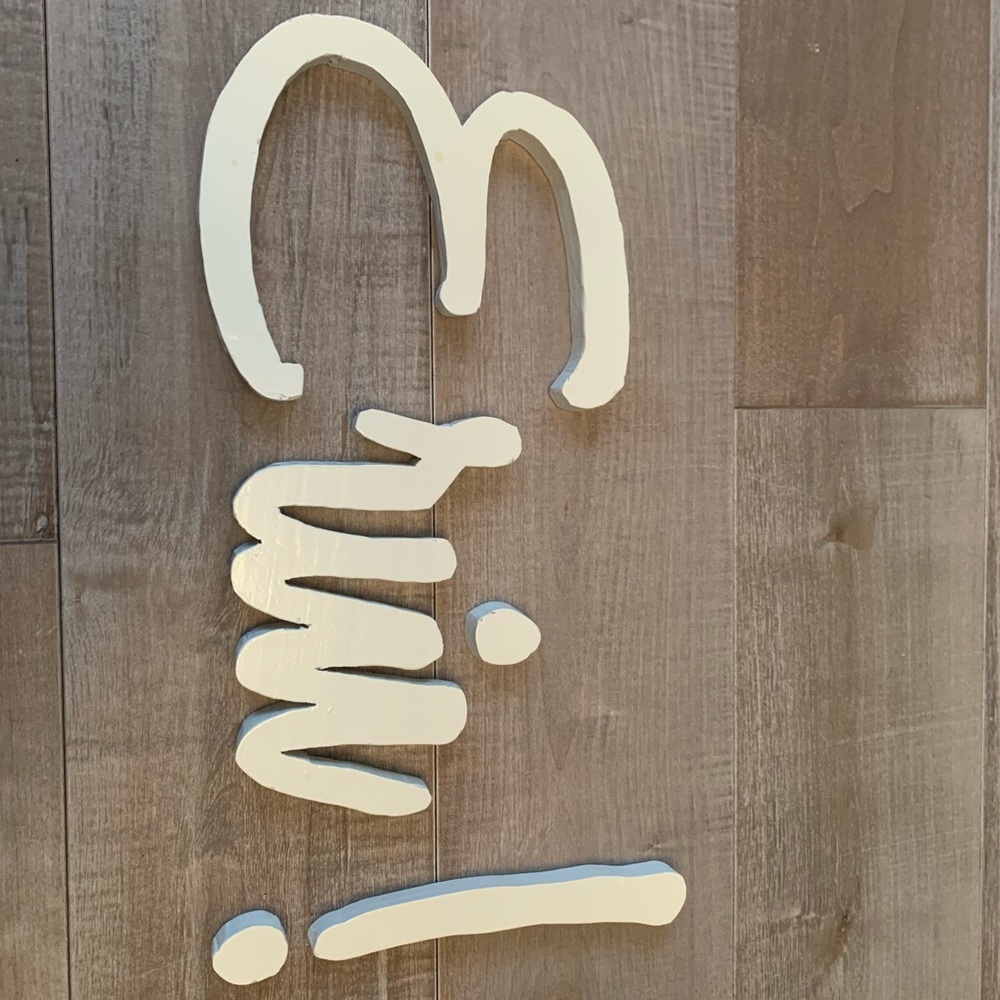 handmade “erin” wood sign